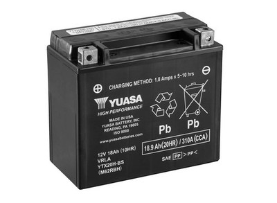Yuasa Ytx H Series 12V 18Ah Agm Maintenance Free Battery 310 Cca High Perform...