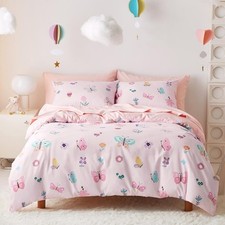 - Butterfly Bedding Set for Girls, Cute Colorful Butterfly Flowers Floral Com...
