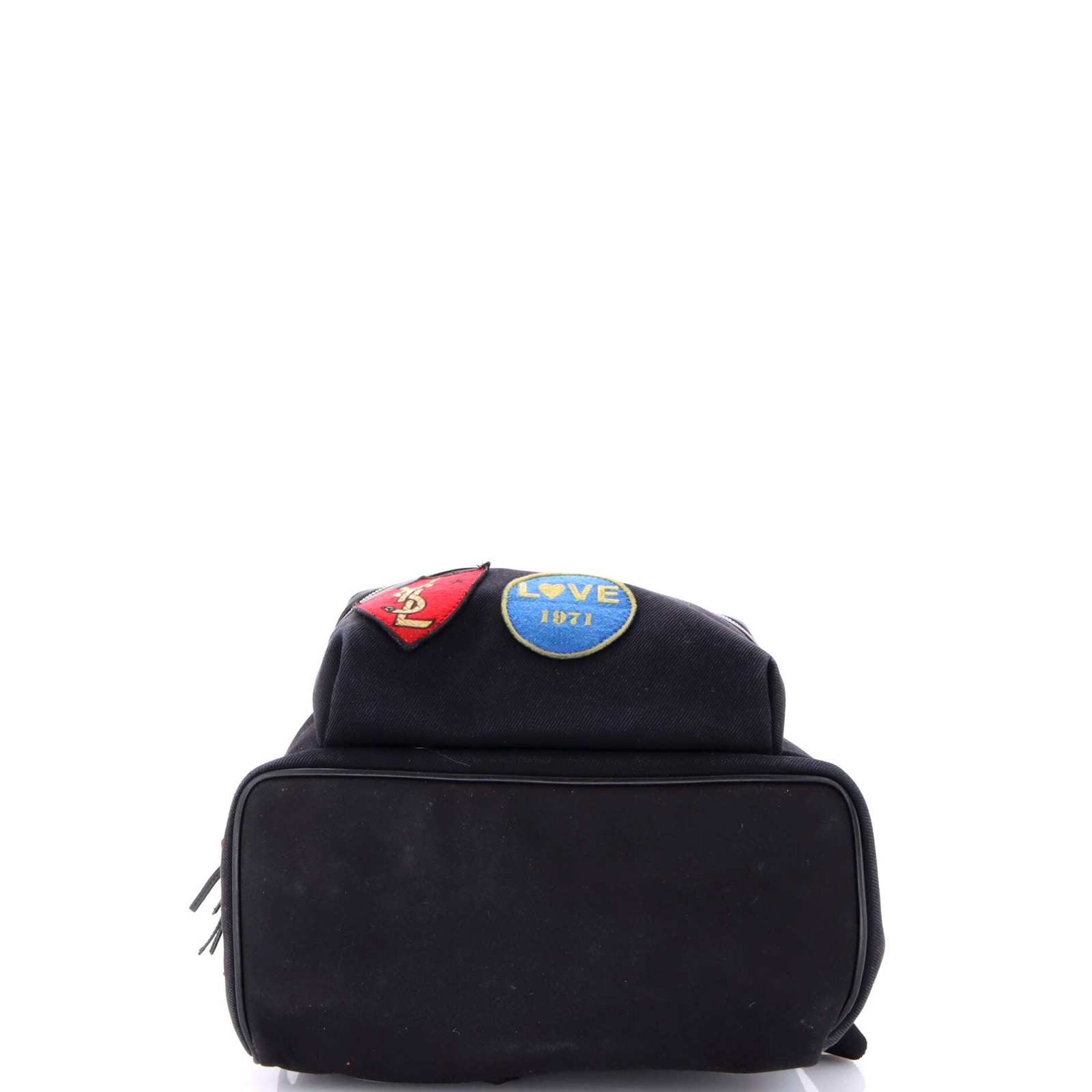 Saint Laurent City Backpack Patch Embellished Can… - image 4