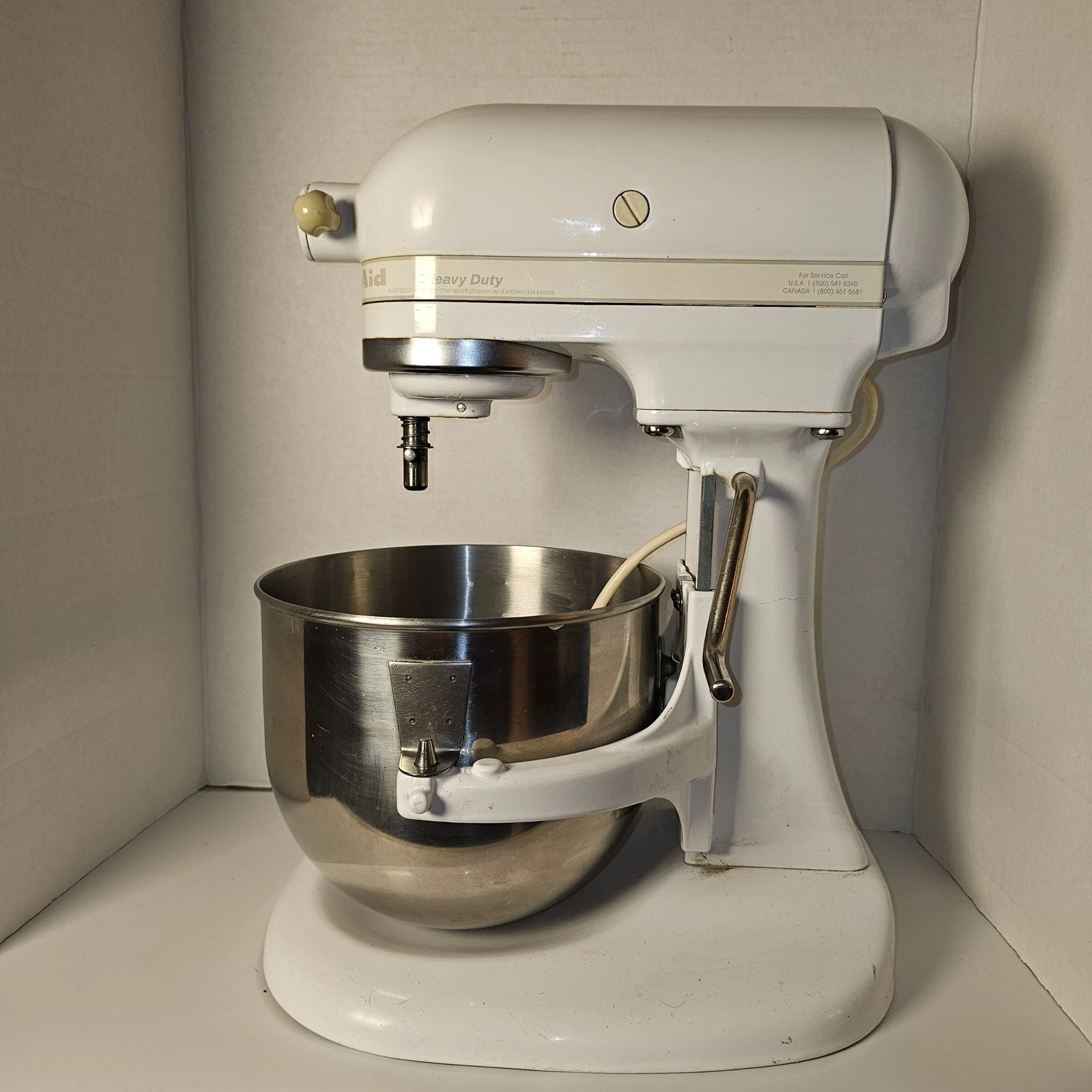 KitchenAid Heavy Duty 5QT Bowl-Lift Stand Mixer White 325W KSM5PSWW Attachments
Opens in a new windo