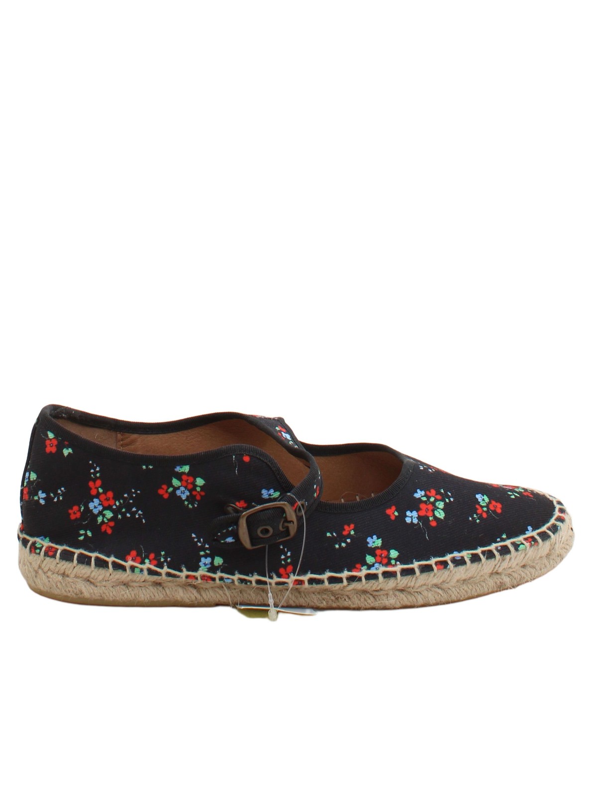 Zapatos planos Penelope Chilvers para mujer Reino Unido 6,5 negros florales 100 % otros Mary Jane