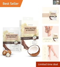 Soothing Hydration Foot Masks with Shea Butter  Coconut Oil - 3 Pairs of Bliss