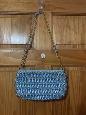 Vintage 1950s Gaymode Made In Japan Blue Beaded Bracelet Purse Mermaid