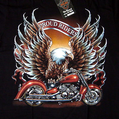 PROUD RIDERS BIKER T-SHIRT M L XL XXL HELL INDIAN RIDERS STREETWAeR HAMMER MOTIV