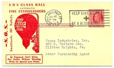 Philadelphia Pennsylvania 1952 Fire Extinquishers front&overall reverse ads UX38