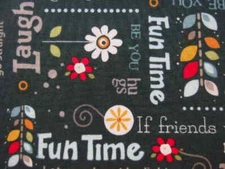 Cotton Fabric Amazing Flower Love 42" x 32" By Adornit 311