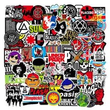 Rock Band 100 Stickers Lot Punk Music Heavy Metal Bands Sticker Decal