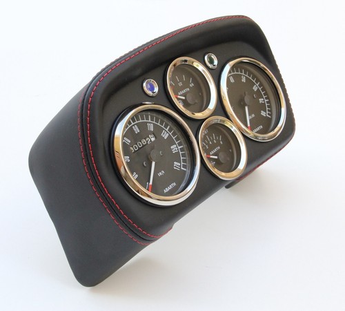 Classic Fiat 500 L 595 695 ABARTH SPEEDO SPEEDOMETER DASHBOARD DIALS LEATHER - Picture 2 of 5