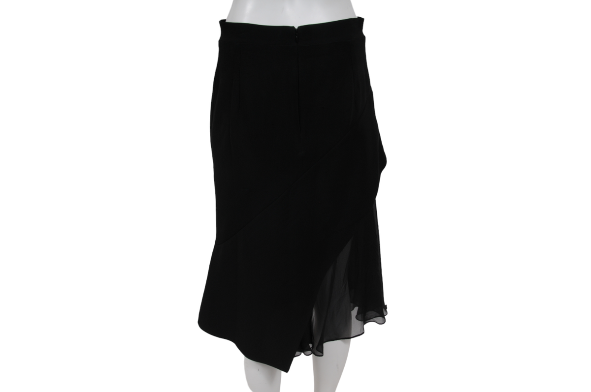 【関税&送料込み】Givenchy Skirt Givenchy Womens Asymetric Midi Skirt IT 44 US 12 Black