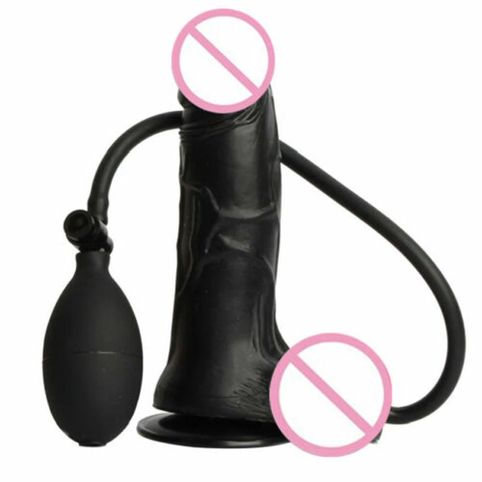 Consolador Inflable-Ventosa-Realista-Bomba de Pene-Anal Vaginal-Juguete Sexual-Pareja Foto 4 de 4