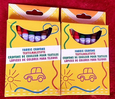 2 Packungen Stoffmalstifte (16 Buntstifte) portofrei