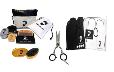 BEARD ELEGANCE Bartpflege-Set ''Smooth-Style'' - Premium  mit Bartschere 8 teilig
