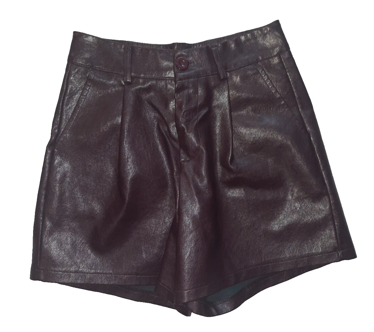 Shorts De Piel Sintética Para Mujer - Cortos Sexy, Estilo Funky, Ideales Para Fiesta O Disco