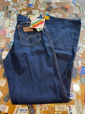 1970s Vintage DEADSTOCK WRANGLER Jeans Dark Wash Flared Denim Pants