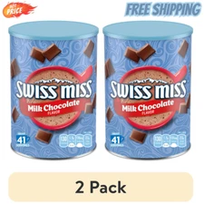 Swiss Miss Milk Chocolate Flavored Hot Cocoa Mix, 45.68 Oz Canister (2 Pack)
