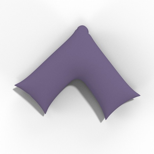 Almohada en forma de V de fibra hueca con funda de almohada ortopédica para el cuello trasero GRATIS. - Imagen 41 de 94