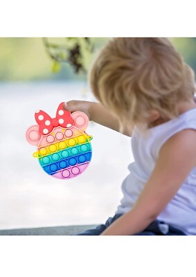 Push Pop it Fidget Toys Tasche, Simple Popper Poppet Schultertasche Pack für Mädchen