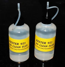 NEEDLE TIP BOTTLE    KESTER 951   Soldering Liquid  Flux NO CLEAN 2x50 ml.