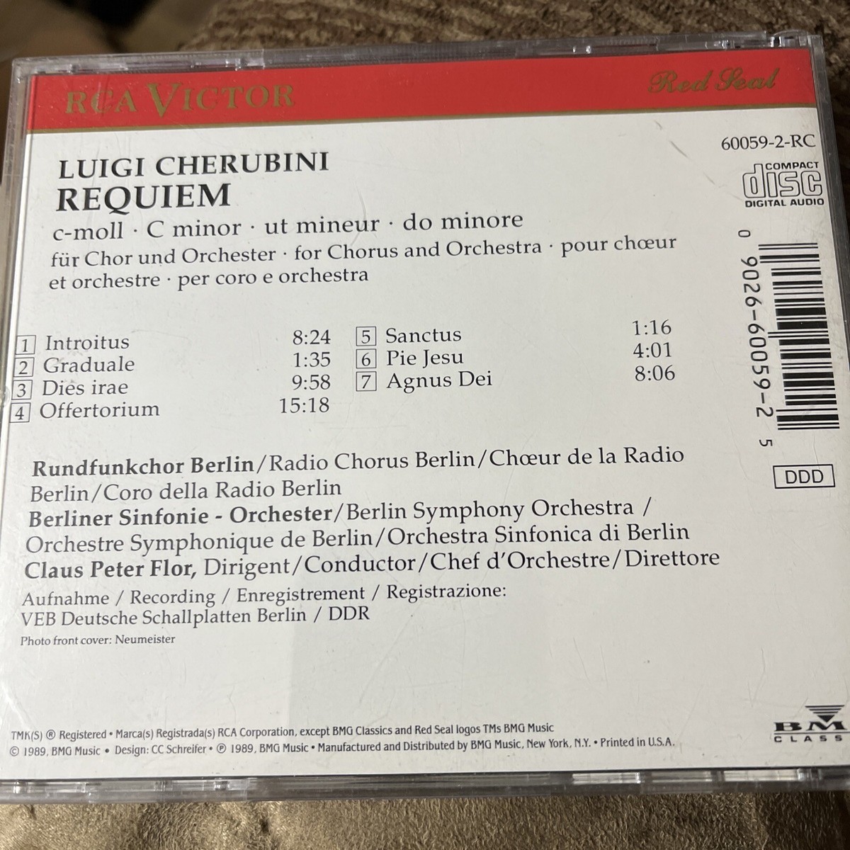 ケルビーニ:レクイエム   フロール /ベルリン Cherubini: Requiem / Claus Peter Flor, Berliner Sinfonie (CD