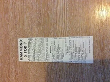 k1-1 ephemera 1961 cricket match report birchington v broadstairs hammond 5 for