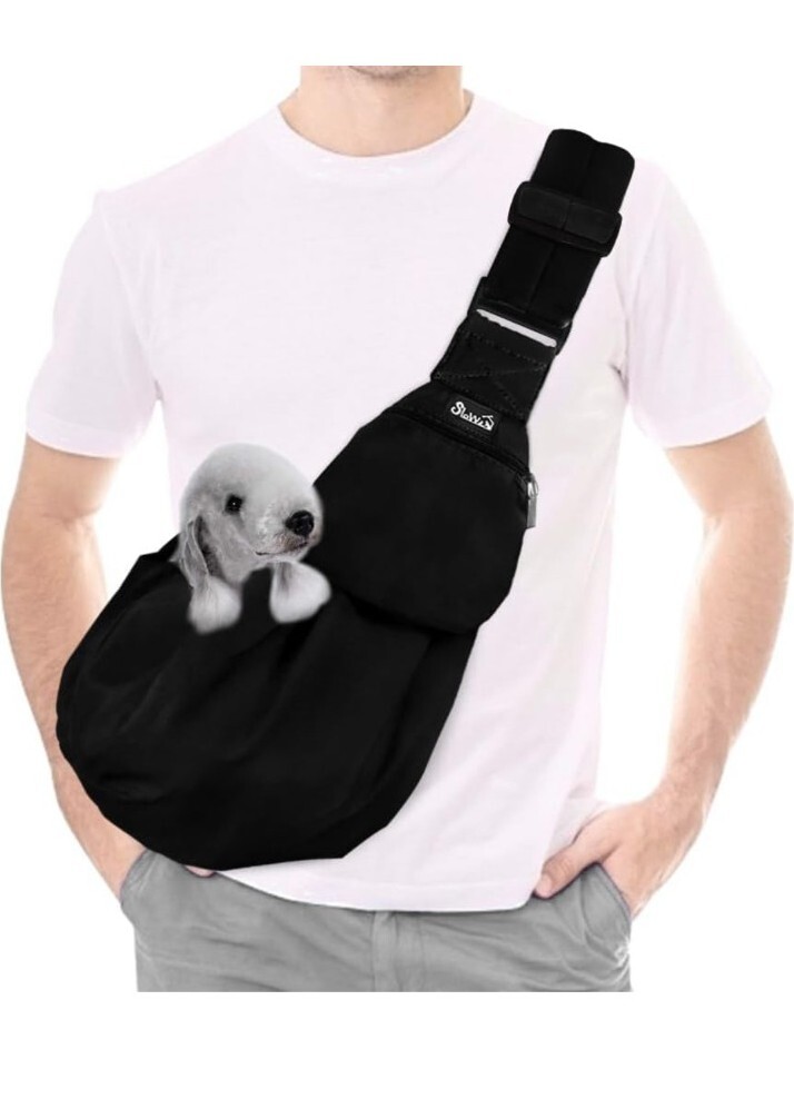 SlowTon Pet Carrier, Doggie Cat Hand Free Sling Carry Dog Papoose Carrie (B)