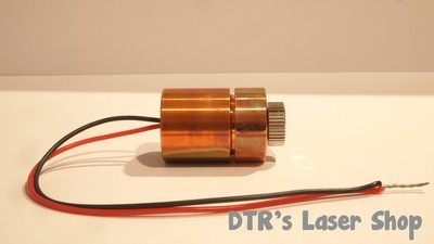 20mm 1W NDG7475 520nm Laser Diode In 20mm Copper Module W/Leads & Glass Lens