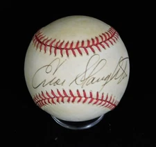 Enos Slaughter Signed Official National League Baseball JSA Authenticated
