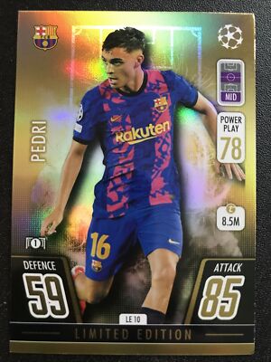Match Attax Extra 2021/22 Limited Edition Gold Pedri LE 10