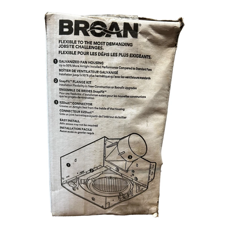 AE80B, серия InVent, односкоростной вентилятор, (80 куб. футов/мин, 1,5 соники) - Изображение 4 из 4