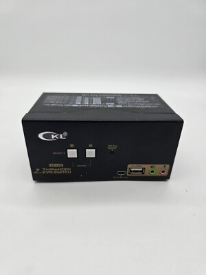 CKL 923HUA TRIPLE MONITOR 2 PORT 4K x 2K HDMI KVM SWITCH AUDIO MIC Switch Only