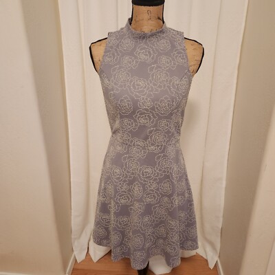 Lauren Conrad Women's 6 Gray Floral Sleeveless A-Line Dress | eBay Lauren Conrad Women's 6 Gray Floral Sleeveless A-Line Dress | eBay