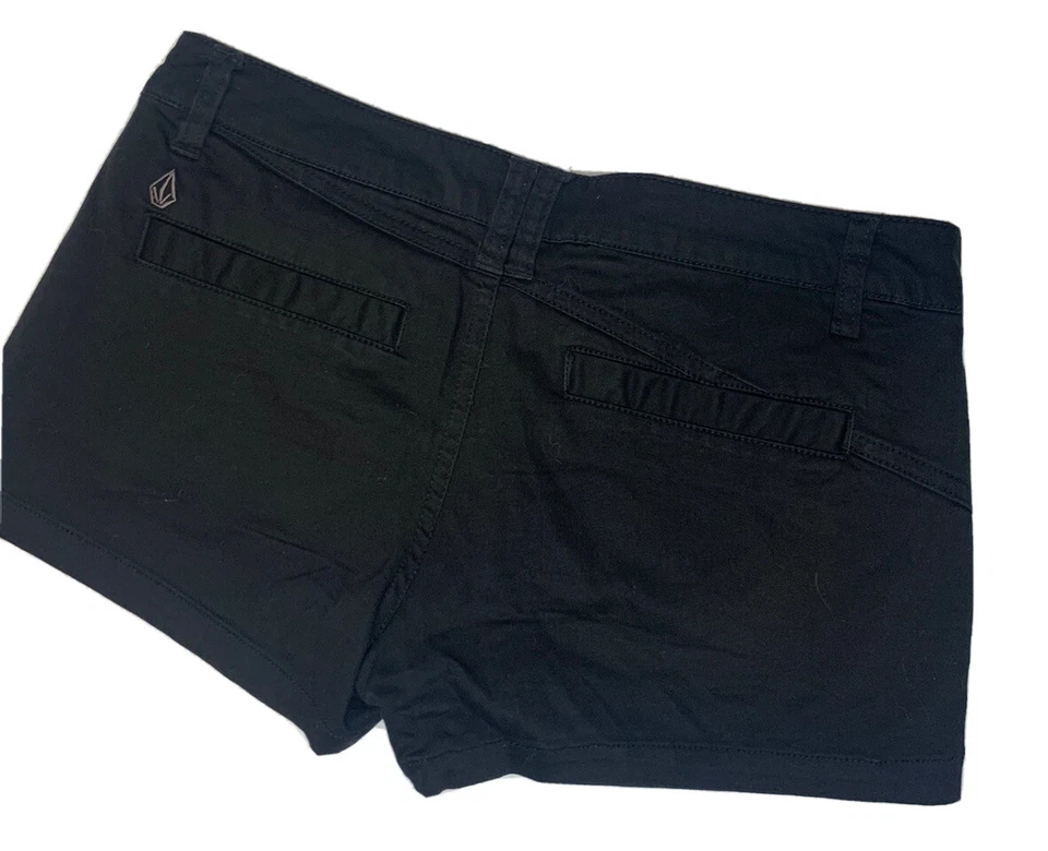 Women’s Shorts Sz 1 Black Beach Genuine Authentic - Image 2 of 4