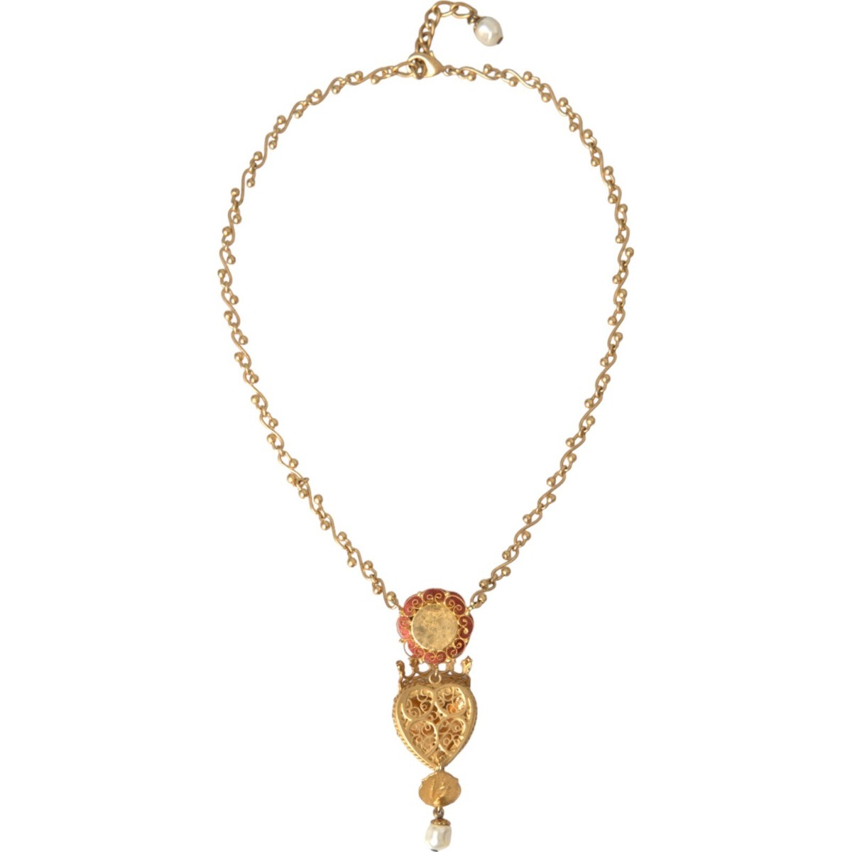 アクセサリー Dolce & Gabbana clock chain necklace Dolce & Gabbana Clock Pendant Necklace | Sendegaro IT
