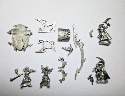 Warhammer 5x Dark Riders Elfe Noir - Citadel Metal OOP - Peint Pro - Daughters Of Khaine