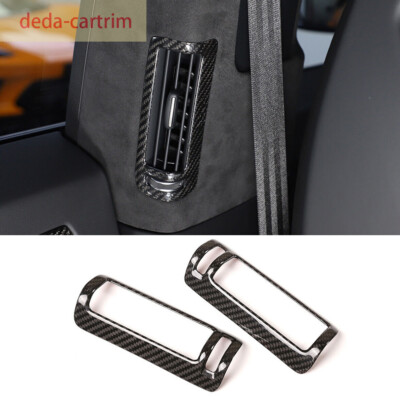 Real Carbon Fiber B Pillar Air Vent Outlet Panel Trim For LAMBORGHINI URUS 2018+
