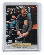 2019-20 Upper Deck Series One UD Canvas C73 Tomas Hertl San Jose Sharks (SP) 1:7