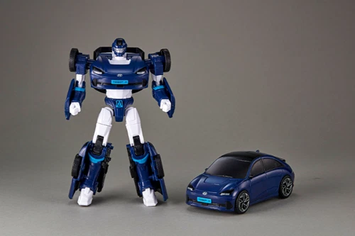 2025 New Tobot  Smart A Transformer Robot Hyundai Ioniq 6 LED Light Figure - Image 3 of 4