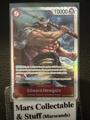 OP02-004 Edward Newgate SR PRB-01 One Piece TCG English NM