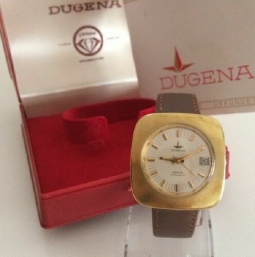 DUGENA Dakar Chrono Orologio Uomo – Quarzo, Cassa Acciaio 43 Mm, Vetro Zaffiro, Cinturino Pelle, 10 Bar