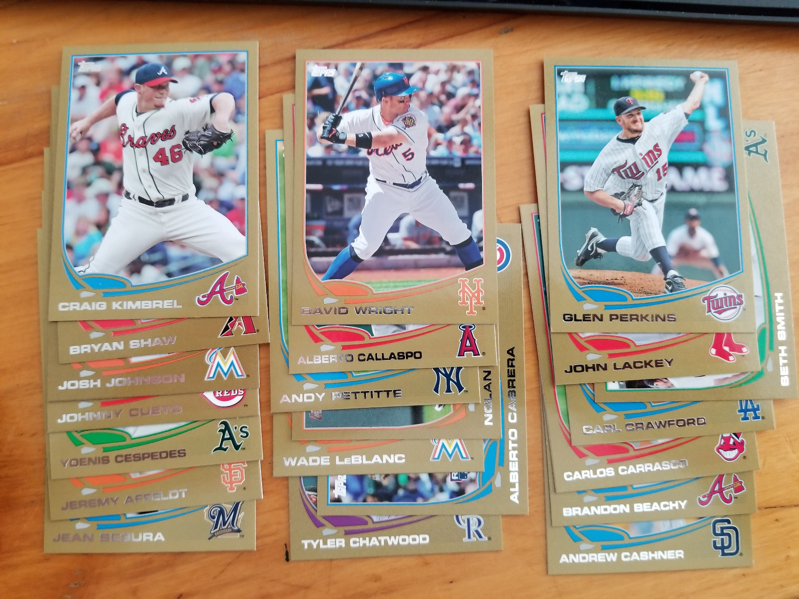 2013 Topps Gold/2013 parallel Fill your set you pick choice 