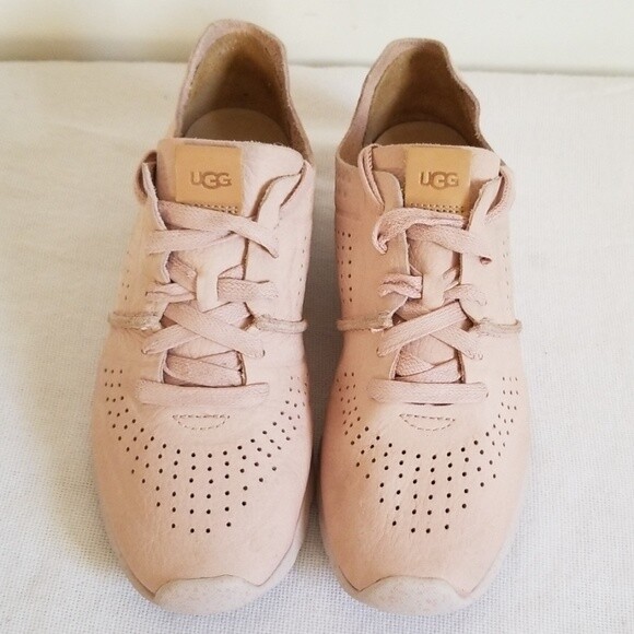 Ugg Treadlite Pink Nubuck Leather Sneaker Womens US EU