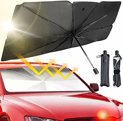 Car Windshield Sun Shade Umbrella - Foldable Car Umbrella Sunshade