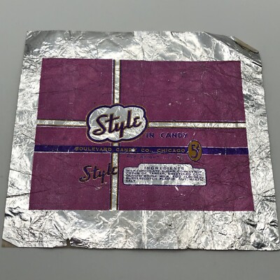 Vintage Boulevard Candy Co. Style Candy Bar Wrapper Chicago