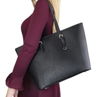 Women Tote Bags Shoulder Handbag Large Black Tote Bag for College School Work