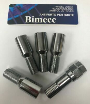 ALLOY WHEEL TUNER LOCKING BOLTS 27mm S BIMECC M14X1.25 FITS MINI F55 F56 F27