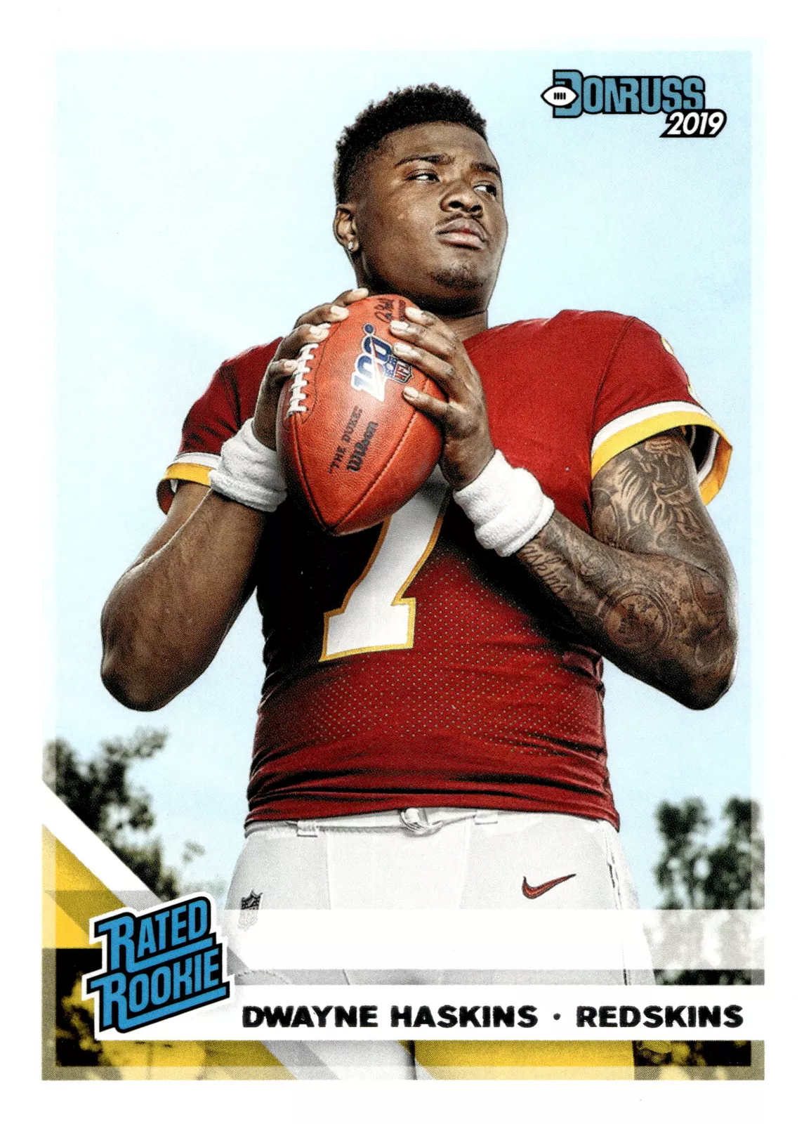 Dwayne Haskins trading card