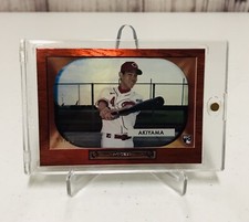 2020 Topps Archives Shogo Akiyama 1955 Bowman Red Foil Color TV /25 SSP Rookie