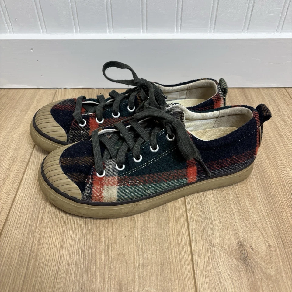 Zapatillas suaves a cuadros Keen para mujer verdes y rojas talla 7 0331 Foto 2 de 4