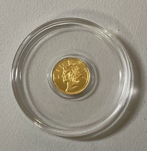 24k Pure Gold American Liberty Coin .9999 Fine Gold Round