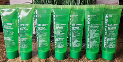 7x Peter Thomas Roth Cucumber Gel Hydrating Detoxifying Mask 14ml Each *SEALED*